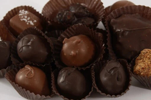 close up of assorted chocolate