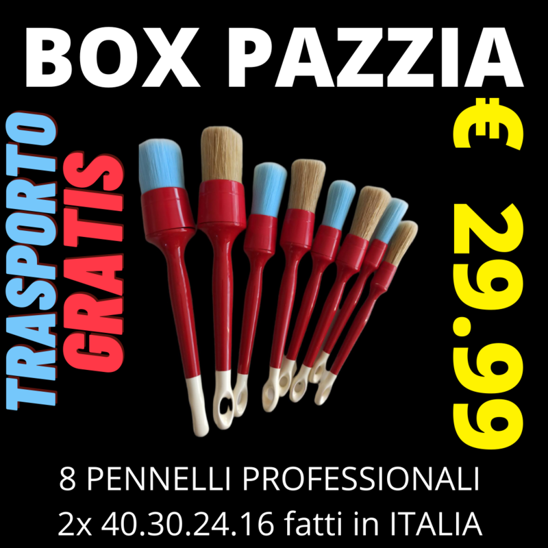 BOX 8 PENNELLI DETAILING