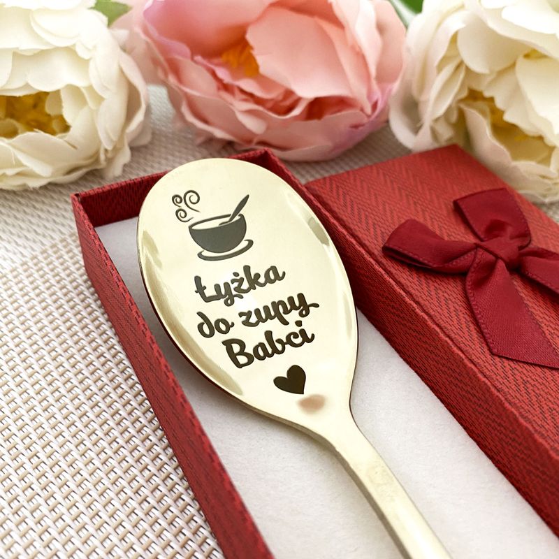 Łyżka do zupy – prezent dla babci lub dziadka GRAWER