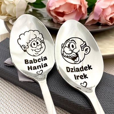 Grawerowane łyżeczki – prezent dla Babci i Dziadka Grawerowane łyżeczki – prezent dla Babci i Dziadka