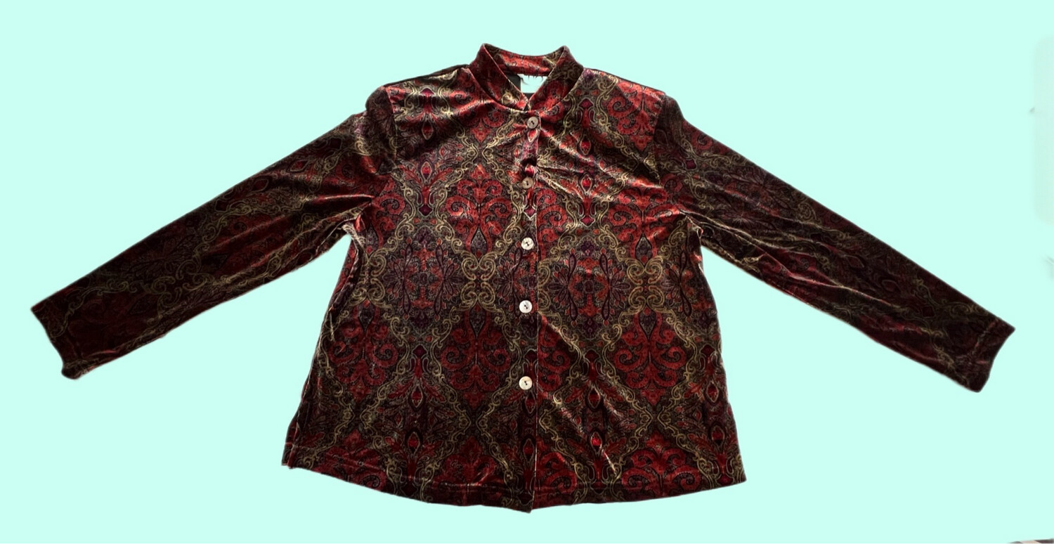 1980’s Paisley Blouse/Jacket