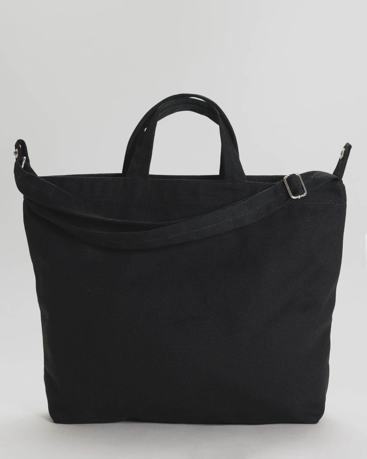 Horizontal Zip Duck Bag, Style: Black