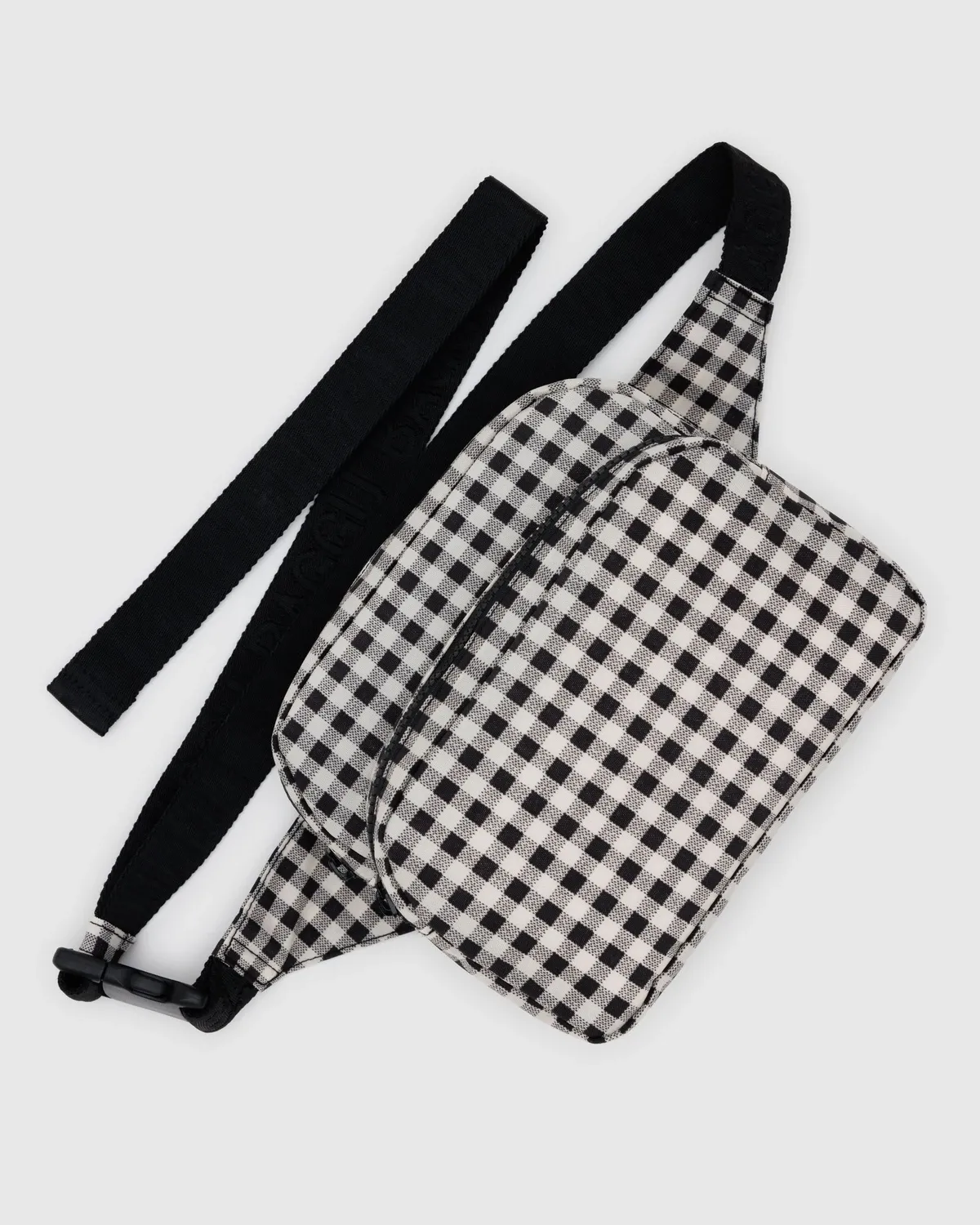 Fanny Pack, Style: Black &amp; White Pixel Gingham