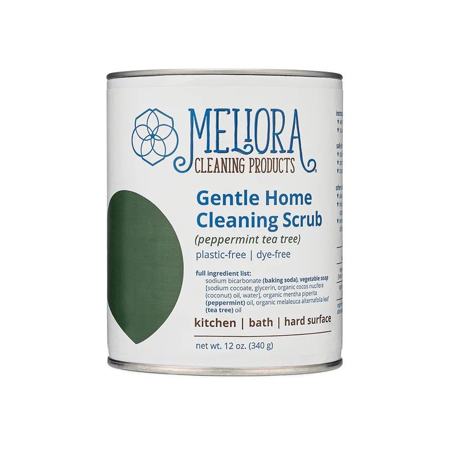 Meliora -Gentle Home Cleaning Scrub (Tin), Aroma: Peppermint Tea Tree