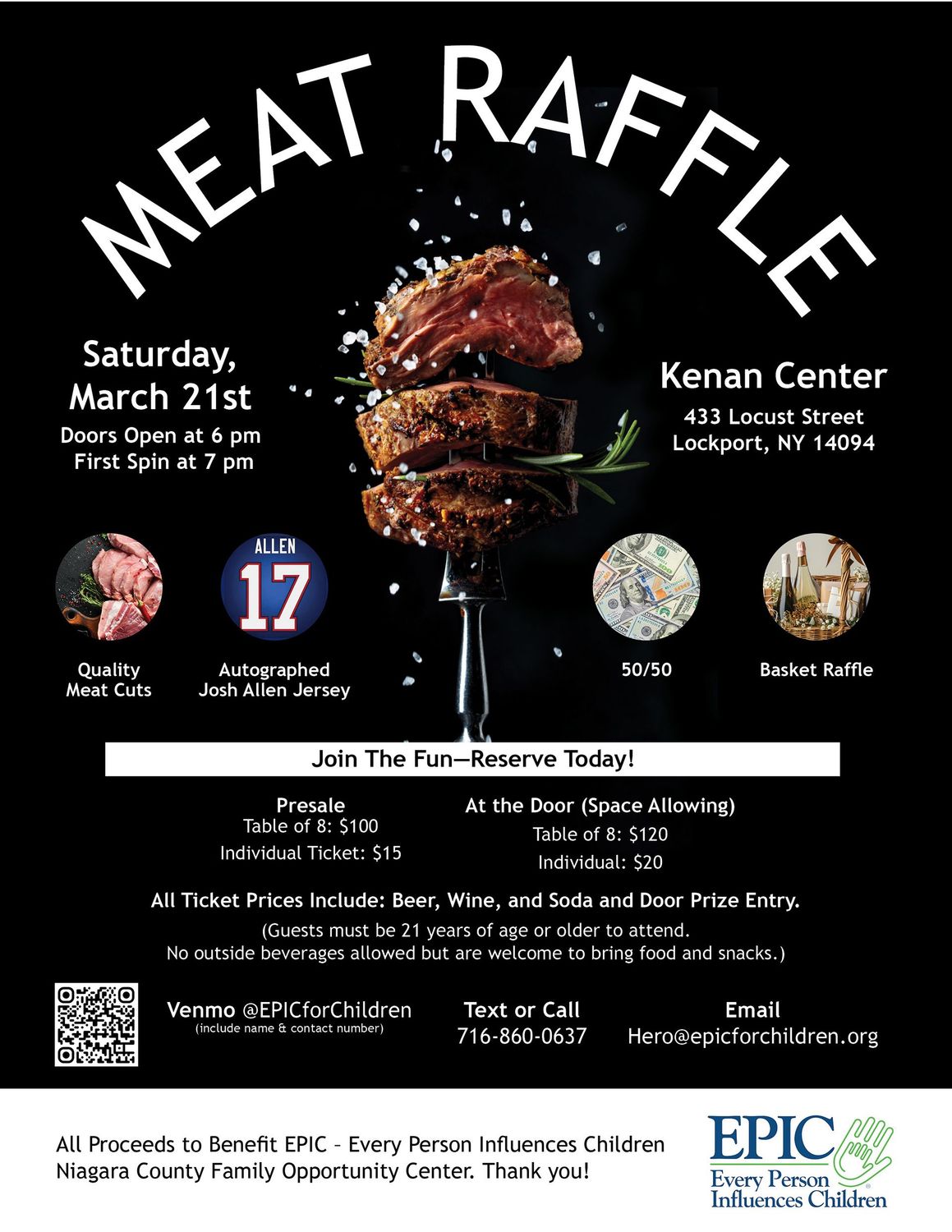Meat Raffle - Saturday, March 21st Meat Raffle - Saturday, March 21st