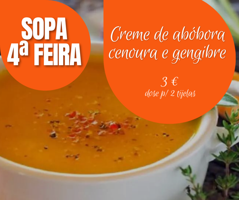 Creme de Abóbora, cenoura e gengibre