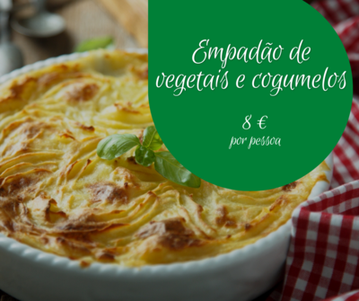 Empadão de vegetais e cogumelos