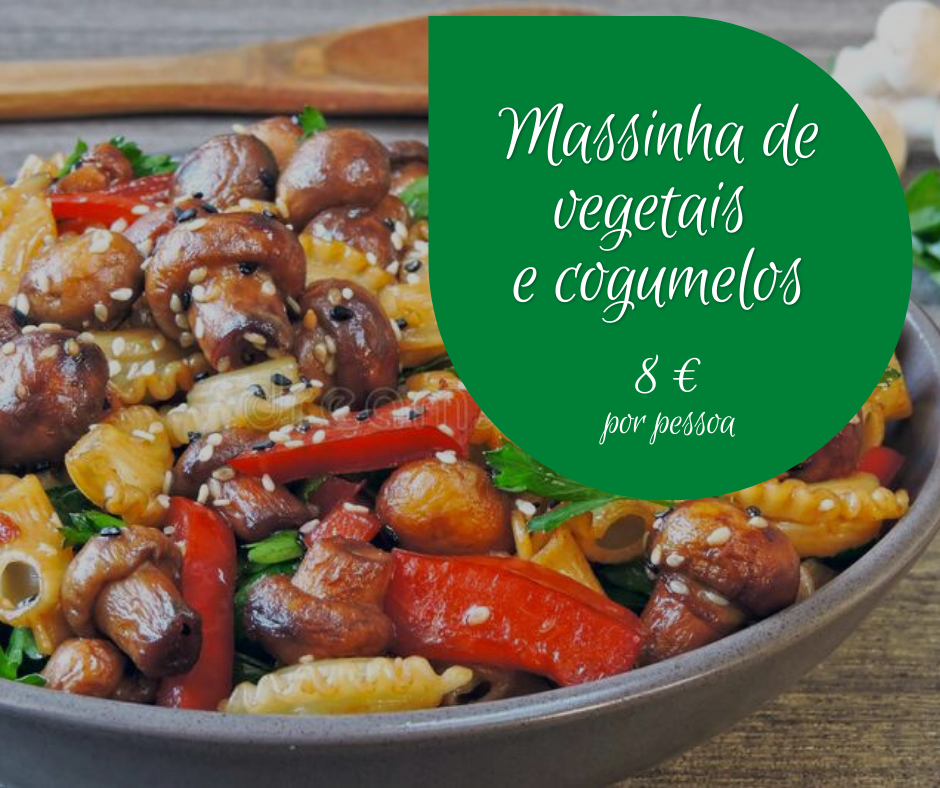 Massinha de vegetais e cogumelos