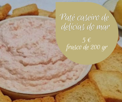 Paté caseiro de delícias do mar
