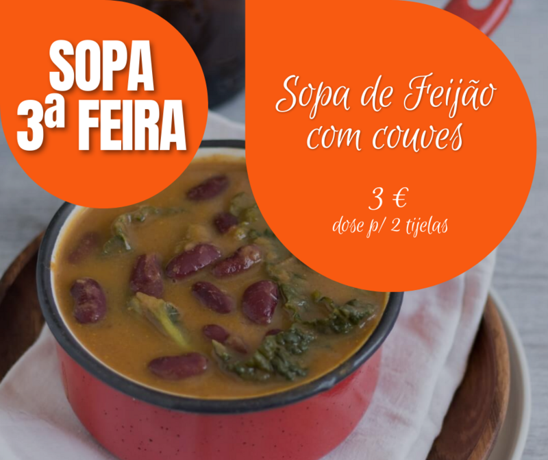 Sopa de Feijão com couves