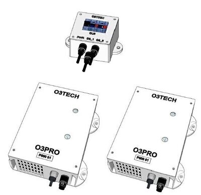 O3PRO2- DOUBLE OZONE WITH CONTROL UNIT