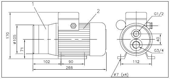 176469680- PUMP WITH MOTOR MIB303