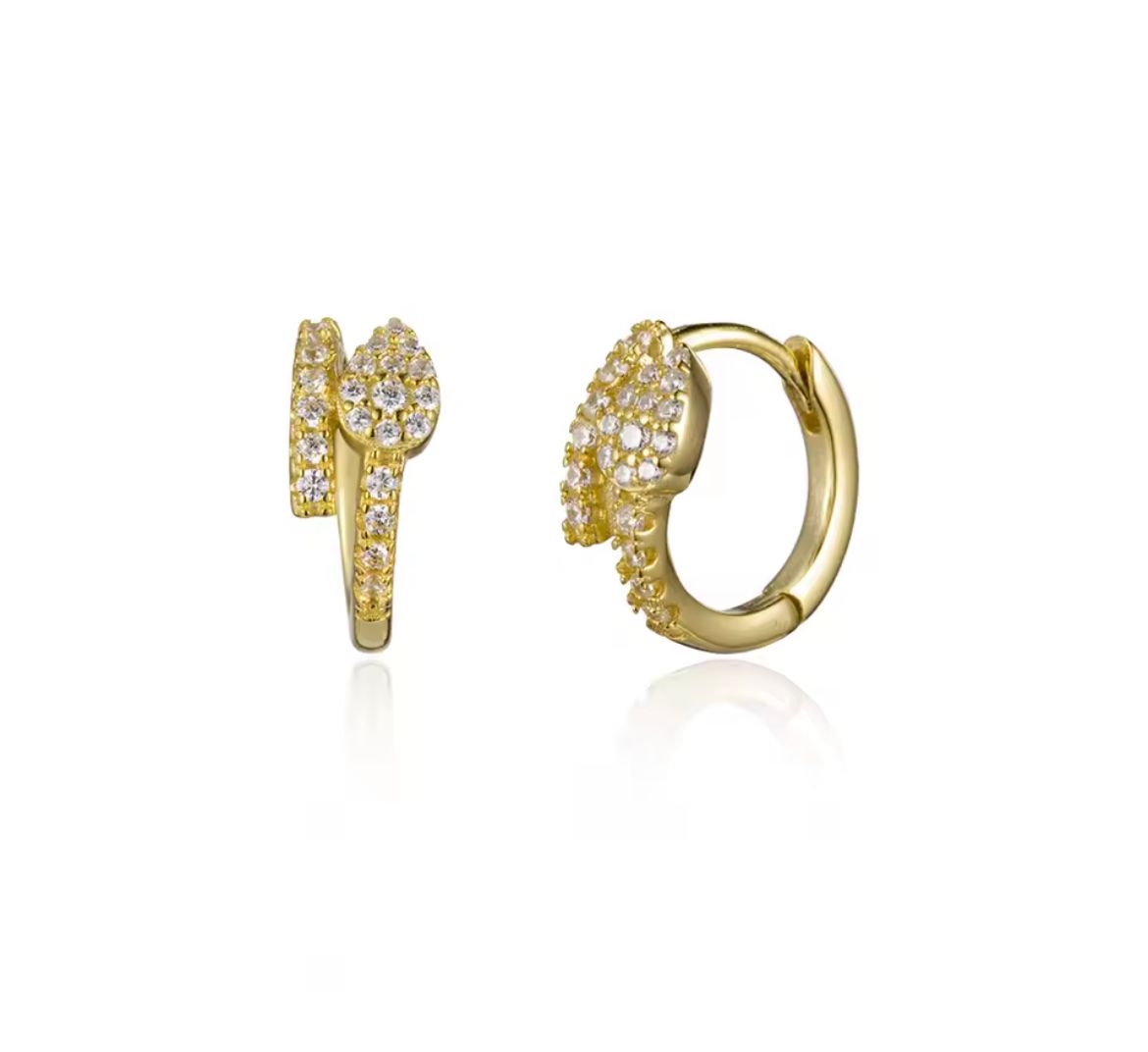 Snake Gold Hoops