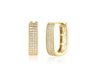 Sqaure 10mm Luxury Hoop