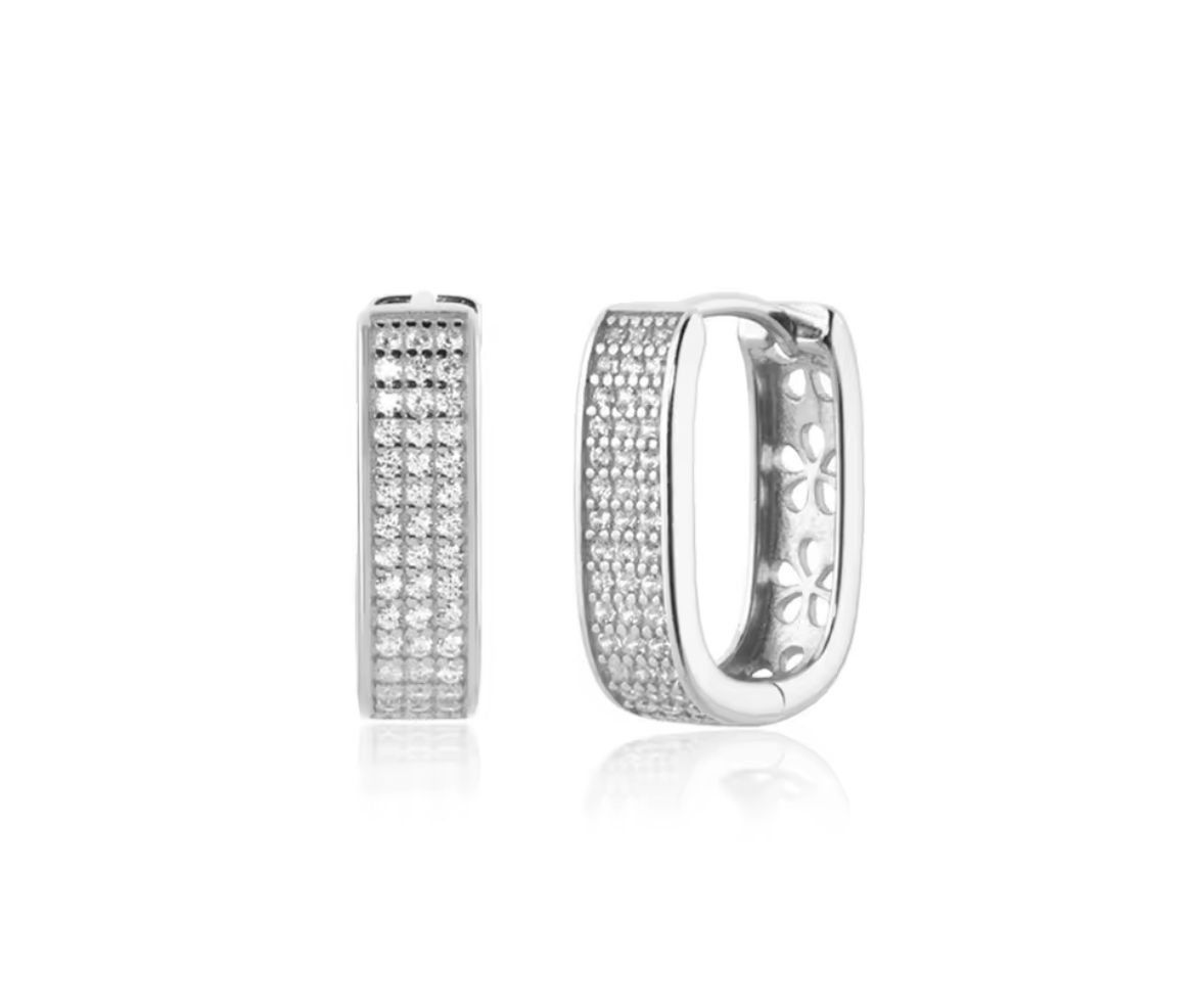 Square 10mm Luxury Hoop