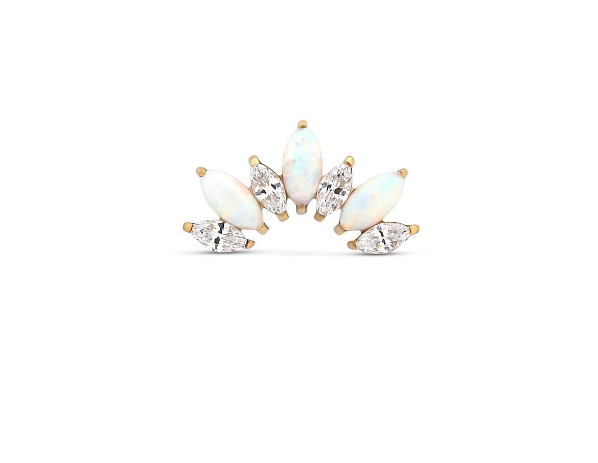 Titanium Opal Crown Flatback