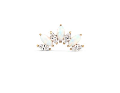 Titanium Opal Crown Flatback