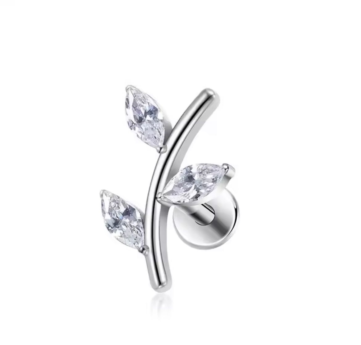 Titanium 3 Petal Leaf