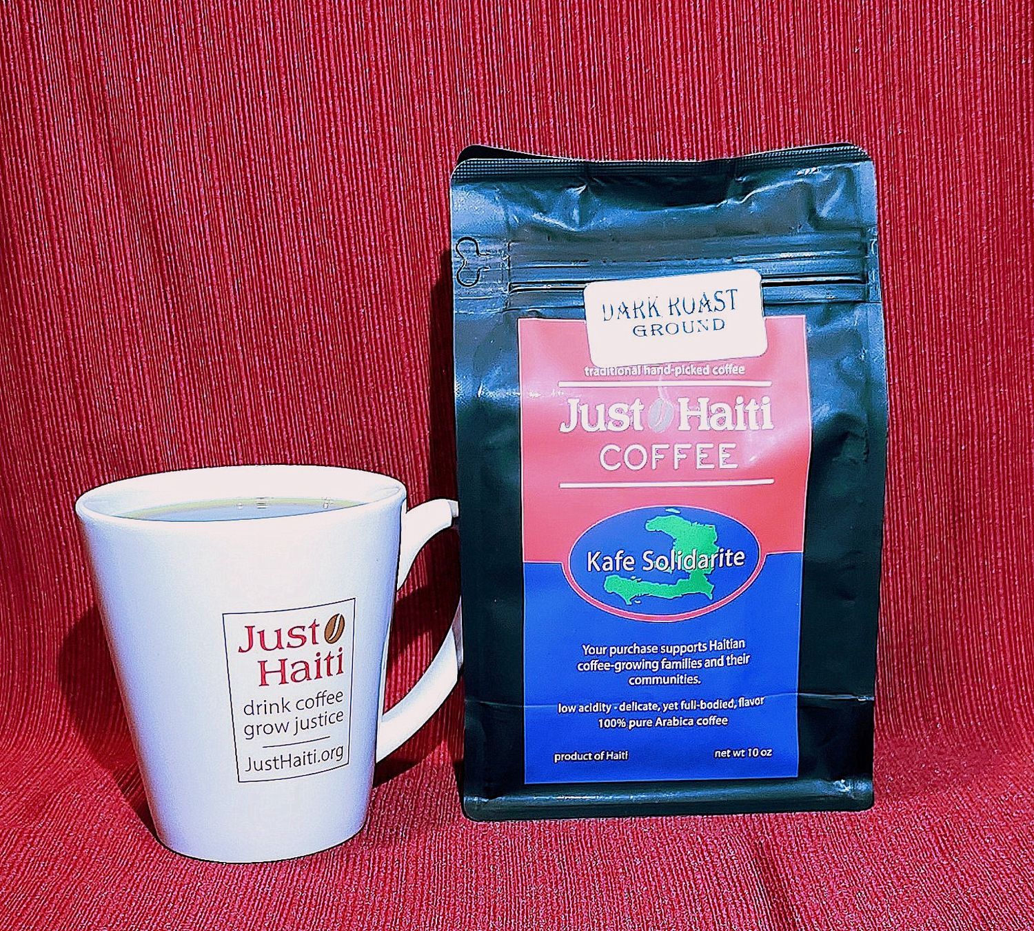 Drip grind, Haitian dark roast, 10 oz.
