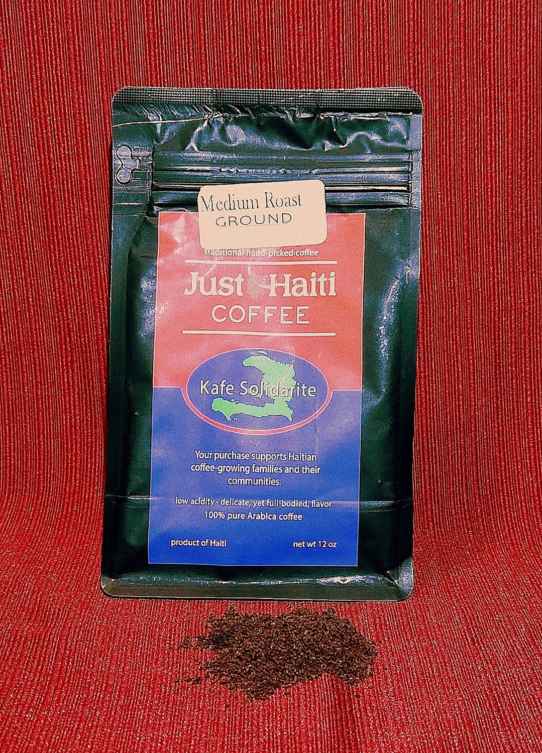 Drip grind, Haitian medium roast, 12 oz.