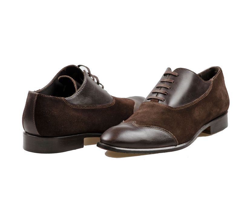Añel Brown Suede Italian Dress shoes - ARCL - 002