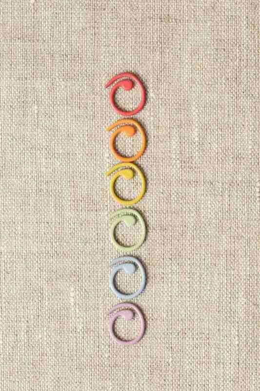 Colored split ring markers, medium
