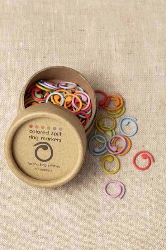 Colored split ring markers, medium Colored split ring markers, medium