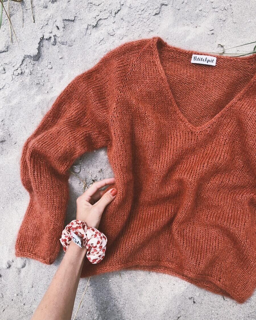 Anleitung Petite knit Kumulus Bluse