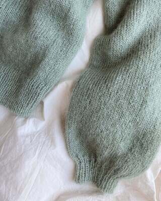 Anleitung petite knit Novice Cardigan - Mohair edition