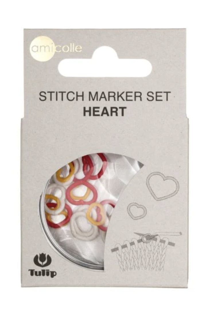 Stitch Marker Set HEART, Tulip