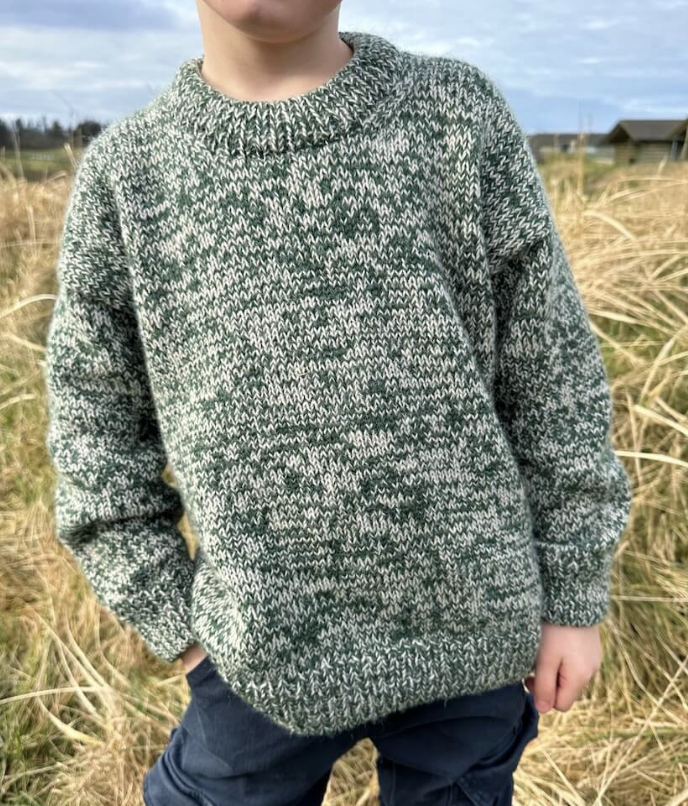 Anleitung Petite knit-melange sweater junior
