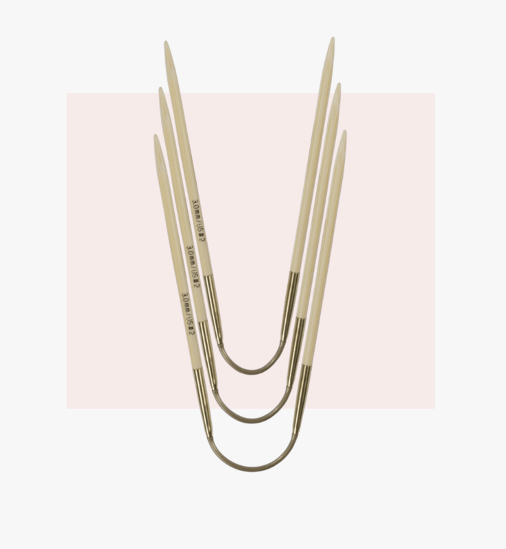 addi Crazy Trio Bamboo short Rundstricknadel 24 cm addi Crazy Trio Bamboo short Rundstricknadel 24 cm