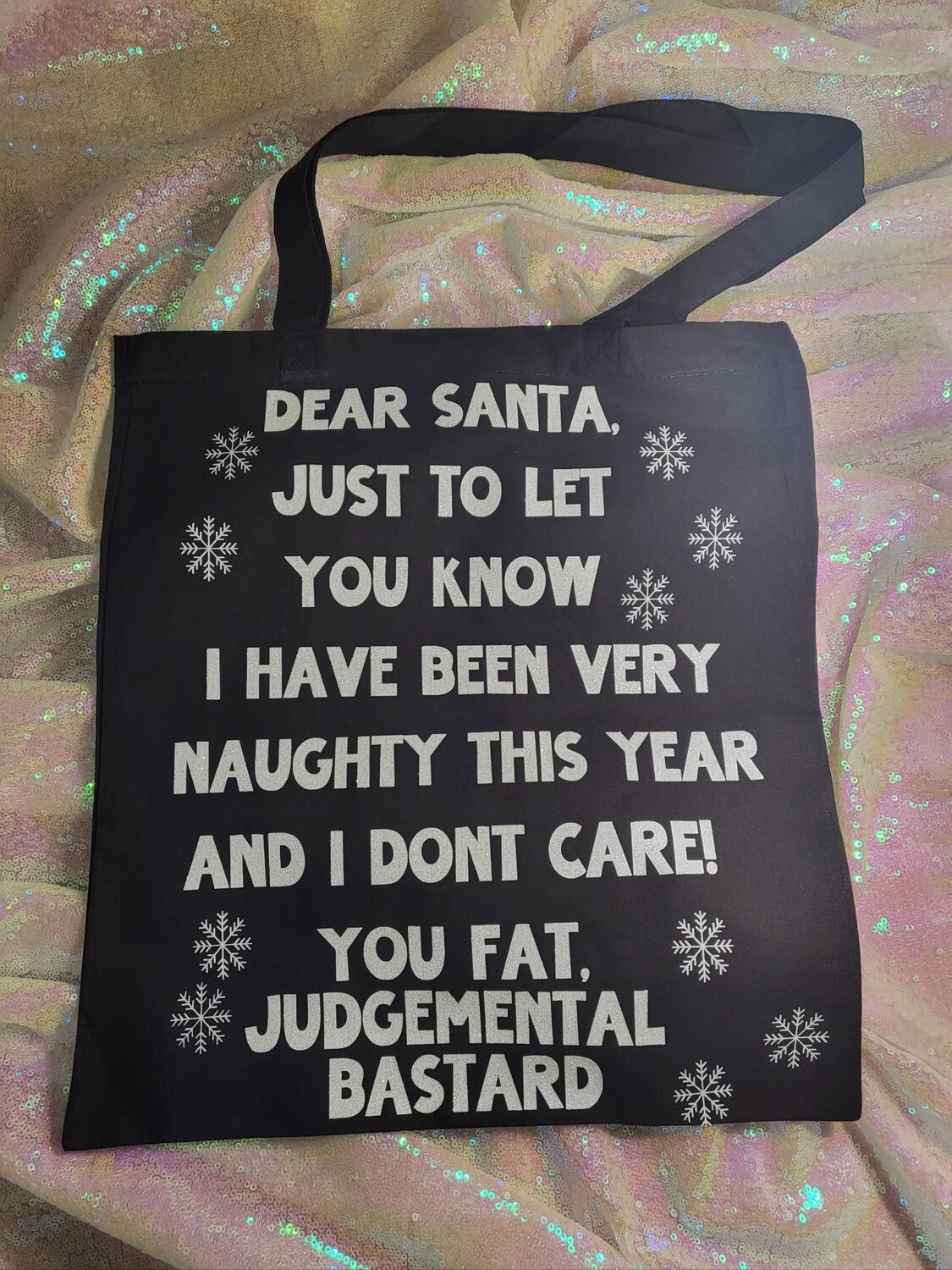 The Dear Santa bag - Large Black