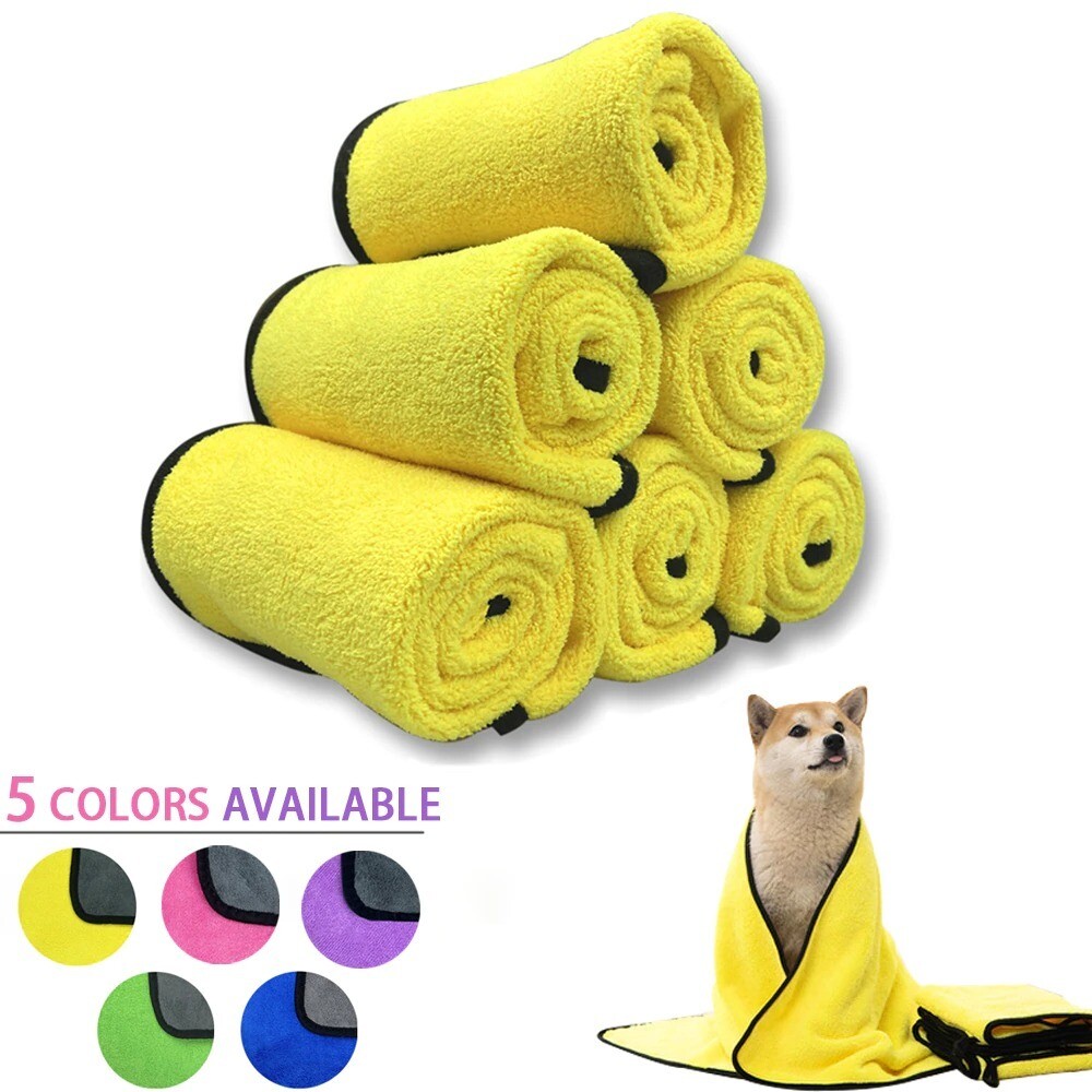 Quick-drying Pet Dog and Cat Towels Soft Fiber Towels