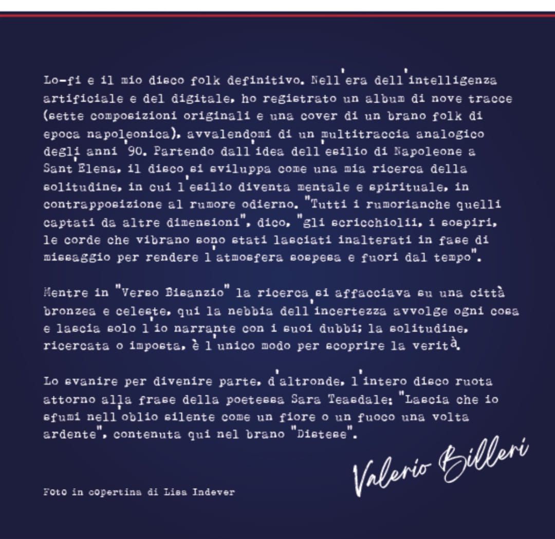 VALERIO BILLERI - lo-fi