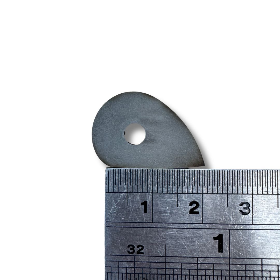 Pro-Scraper Teardrop Cutter - Small & Large, Scraper Cutter Size: Small -Thickness 1.5mm. Width 20mm