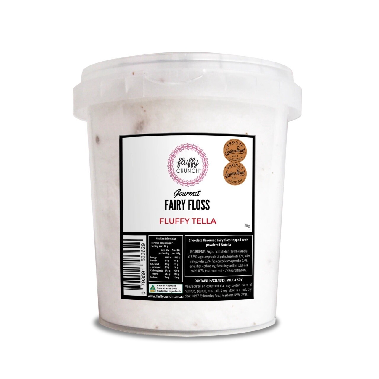 Gourmet Fairy Floss 50g - Fluffy-Tella