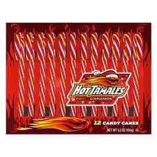 Hot Tamales Cinnamon Candy Canes 150g (12pc)