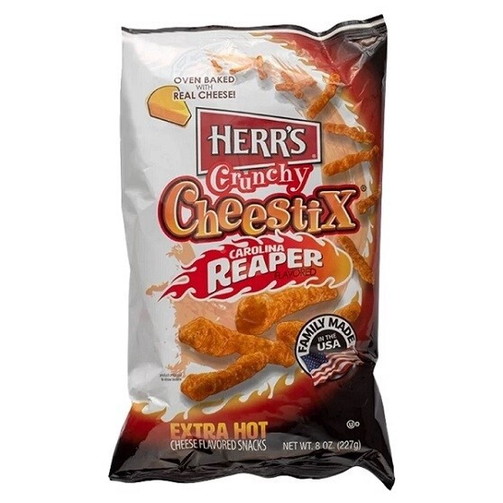 Herr&#39;s Carolina Reaper Cheestix 227g