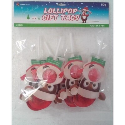 REDUCED BB - Gift Tags with Lollipop 5pc (50g)