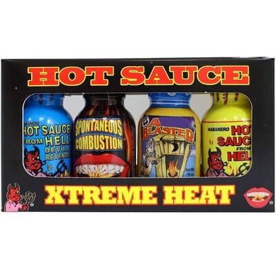 Ass Kickin Xtreme Heat Sauce Mini Pack (4 x 22g)