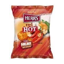 Herr&#39;s Red Hot Potato Chips 99g