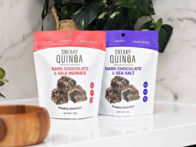 Sneaky Quinoa 120g (Discontinued), Flavour: Dark Chocolate &amp; Sea Salt