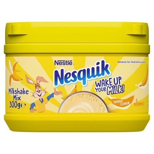Nesquik Milkshake Mix 300g (UK), Flavour: REDUCED BB JAN 26 - Banana