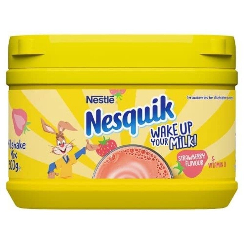 UK Nesquik Milkshake Mix 300g, Flavour: Strawberry