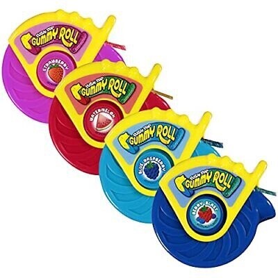 Juicy Drop Push Pop Gummi Roll 40g