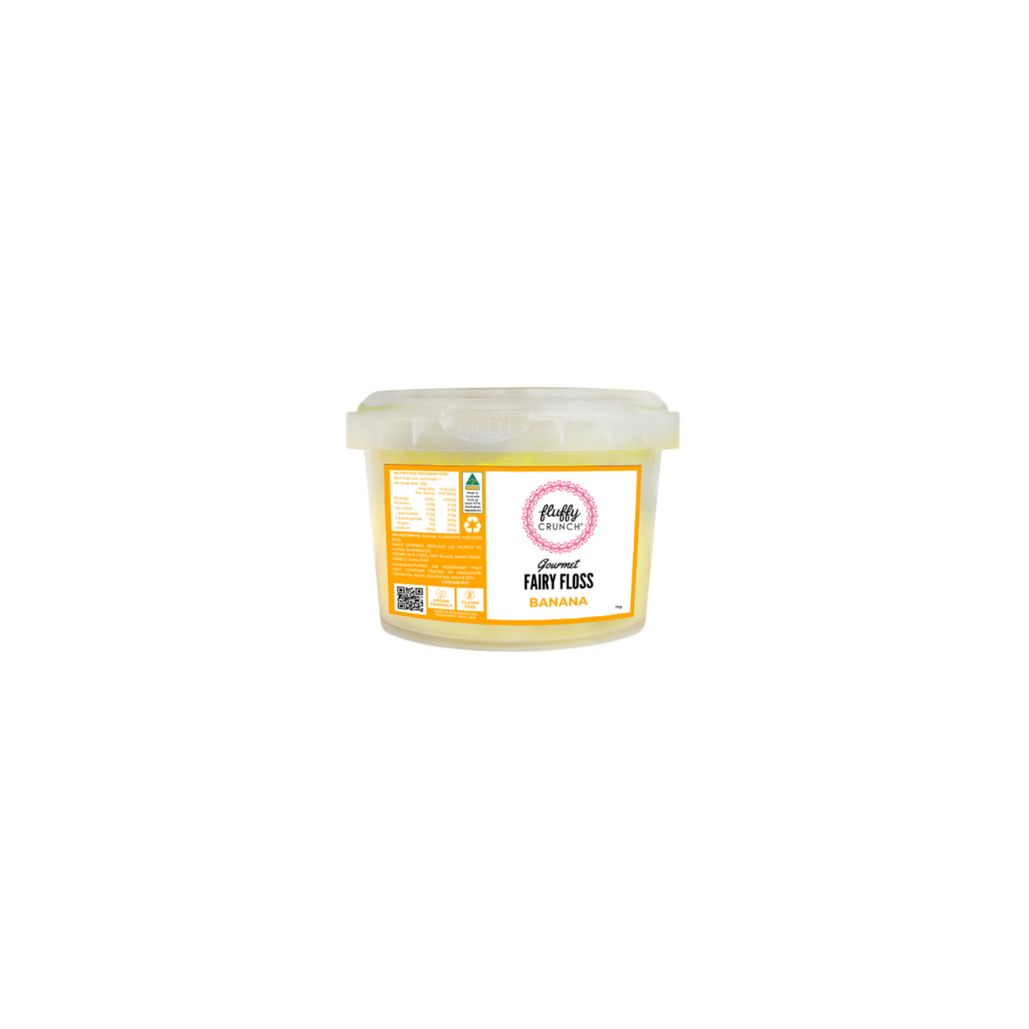 Gourmet Fairy Floss 15g - Banana