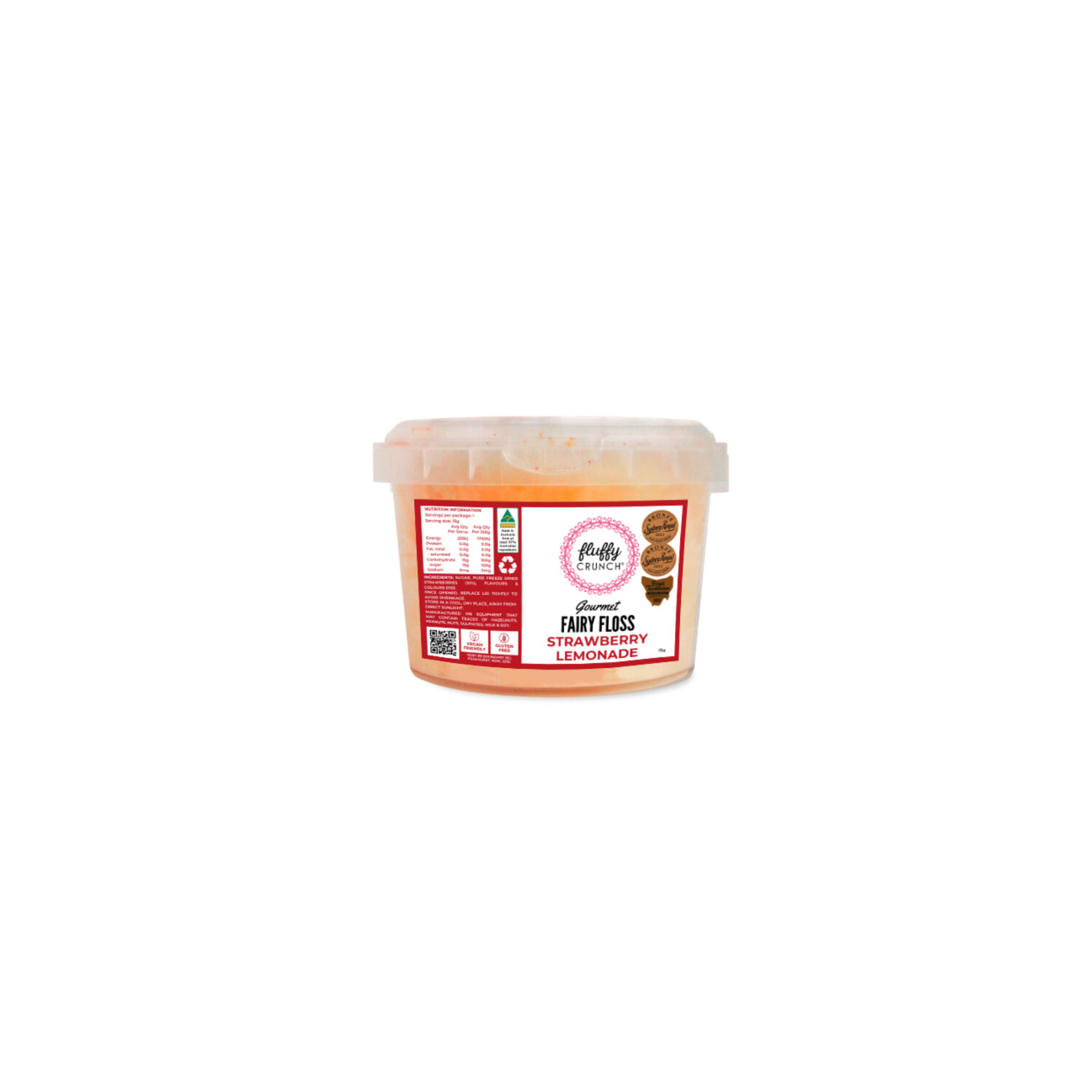 Gourmet Fairy Floss 15g - Strawberry Lemonade