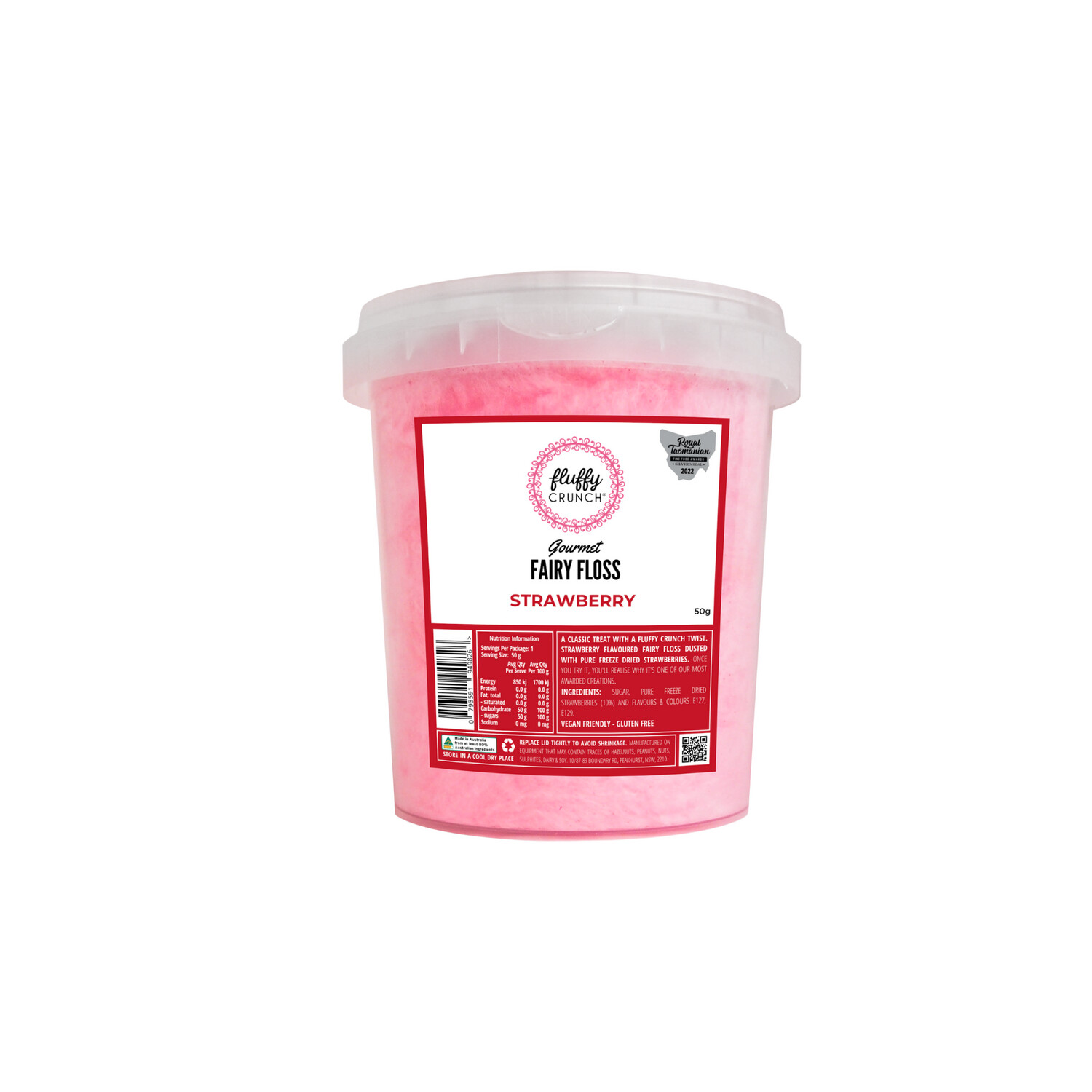 Gourmet Fairy Floss 50g - Strawberry