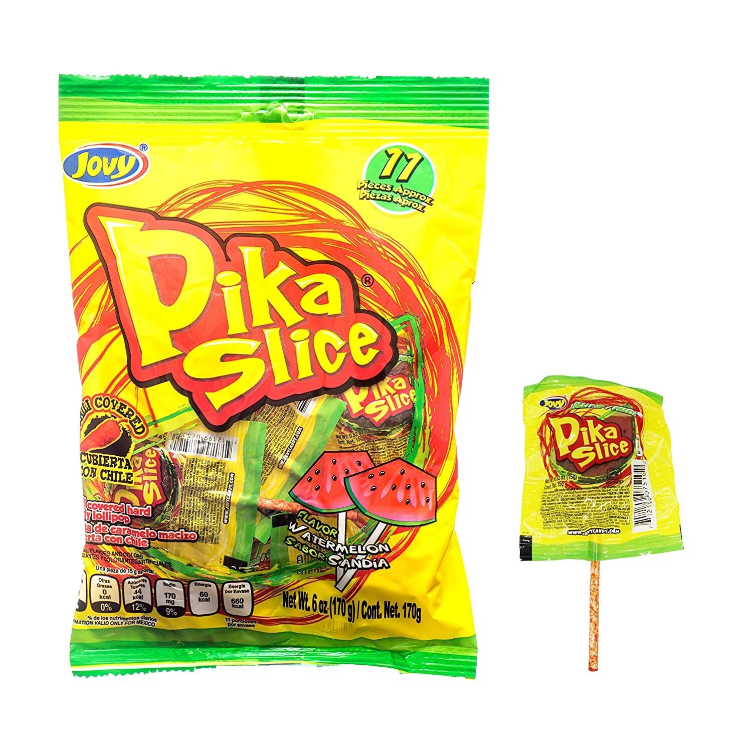 Pika Slice Mexican Lollipop - Watermelon
